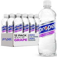 Propel Electrolyte Water Grape 16.9 fl oz (12 Pack)  Zero Calorie  Free shipping