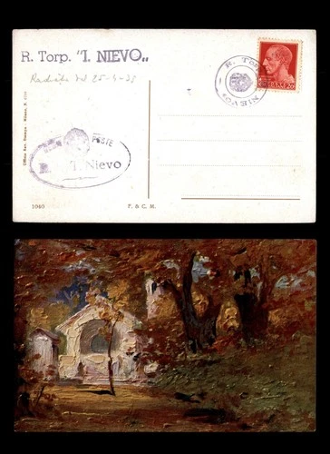Mayfairstamps Italy 1938 R Torp I Nievo Painting Postcard aax_66169