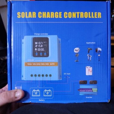 4000W 1200W 100A MPPT Solar Charge Controller 12V/24V/36V/48V Battery PV USB