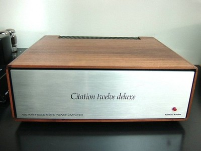 Harman Kardon Citation 12 Deluxe Power Amplifier Wood Case Fully Working Used