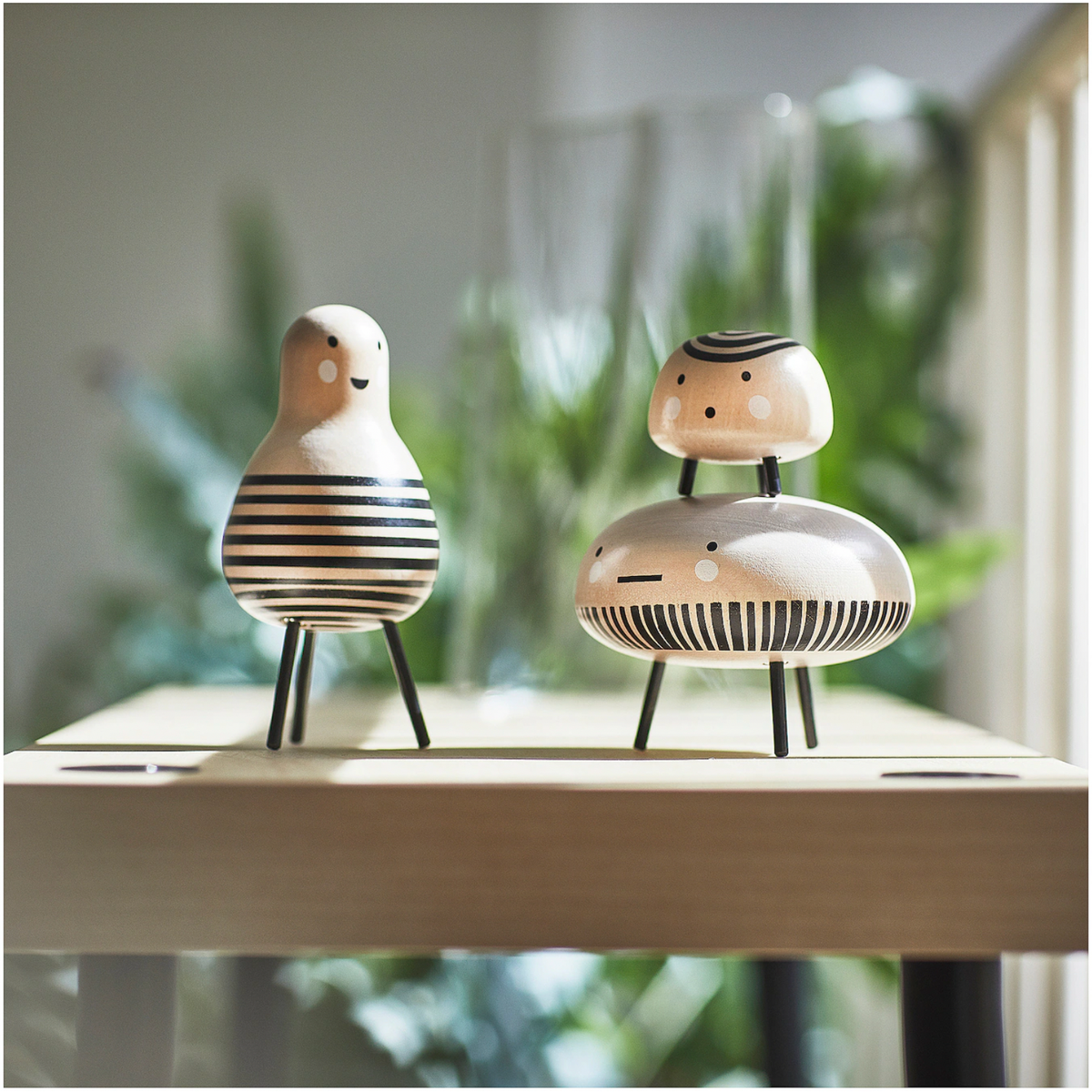 IKEA DVÄRGTALL 置物 デコレーションフィギュア オブジェ アート IKEA DVÄRGTALL DVARGTALL Decorative Figure, Set Of 3, Wood