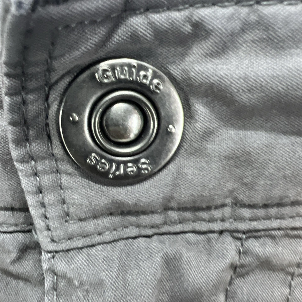 "Pantalones cortos cargo Gander Mountain Guide Series para hombre talla XL tiro medio gris entrepierna de 9""" Foto 2 de 4