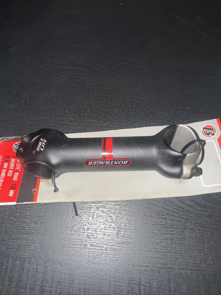 Vintage Bontrager Race 130mm 31.8 Stem 7 Degree Rise Black New - Image 2 of 3