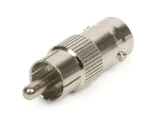 RCA Male Plug to BNC Female Jack Adapter Coax Video Connector Cable Coupler CCTV