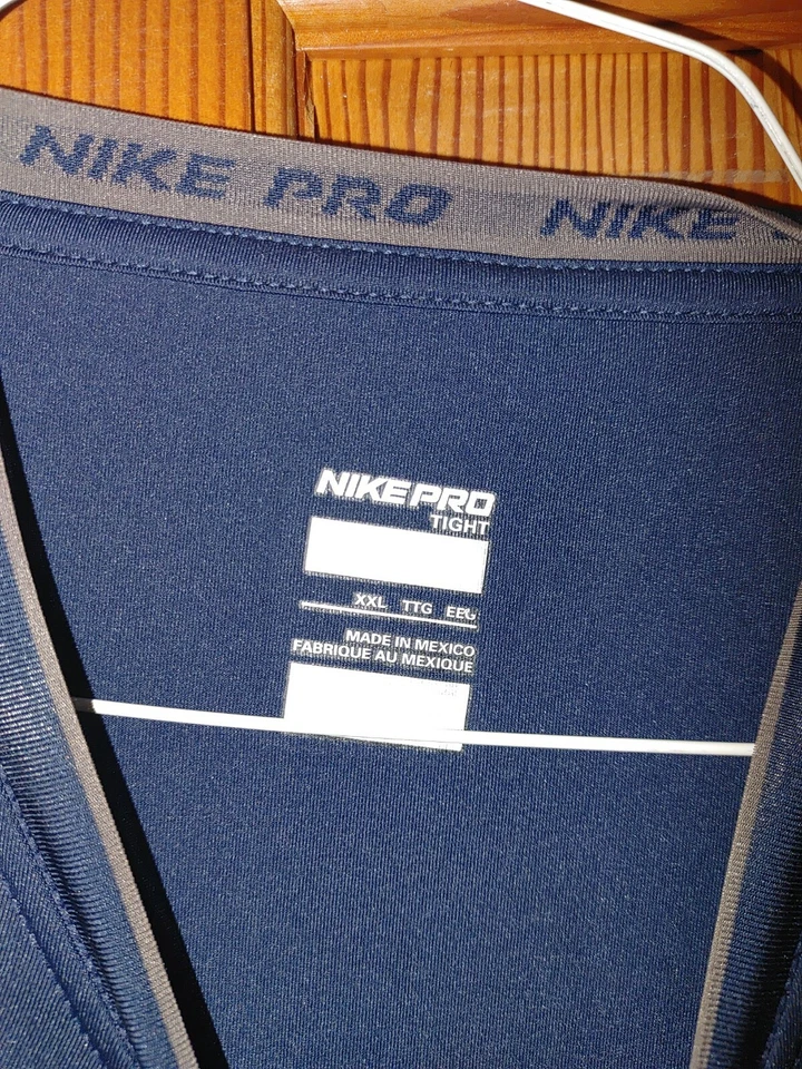 NIKE Mens Pro Core Long Sleeve Compression Crew Shirt | 269607 419 size 2xl - Image 2 of 3