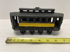 Cast Iron Trolley Car - Trolley 14 - Good Condition Overall - Overcast Some 