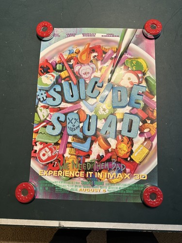 SUICIDE SQUAD 2016 13"x19" Original IMAX Promo Movie Poster Scratch N Sniff 2016 - Bild 1 von 3