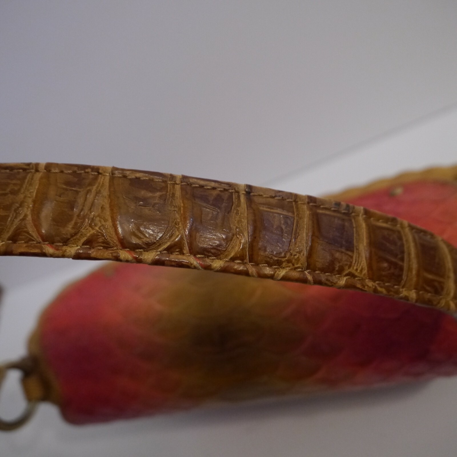 ERIC JAVITS wicker with python croc embossed leat… - image 8