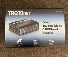 New TRENDnet Green TE100-S5/A Fast Ethernet 5-Port External Switch 10/100 Mbps