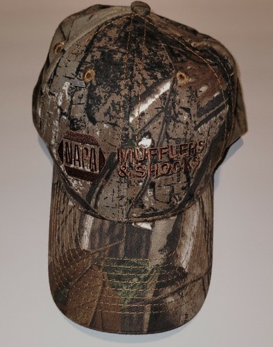 Napa Mufflers & Shocks Men's Camouflage Hunting Adjustable Baseball Hat Cap NWOT