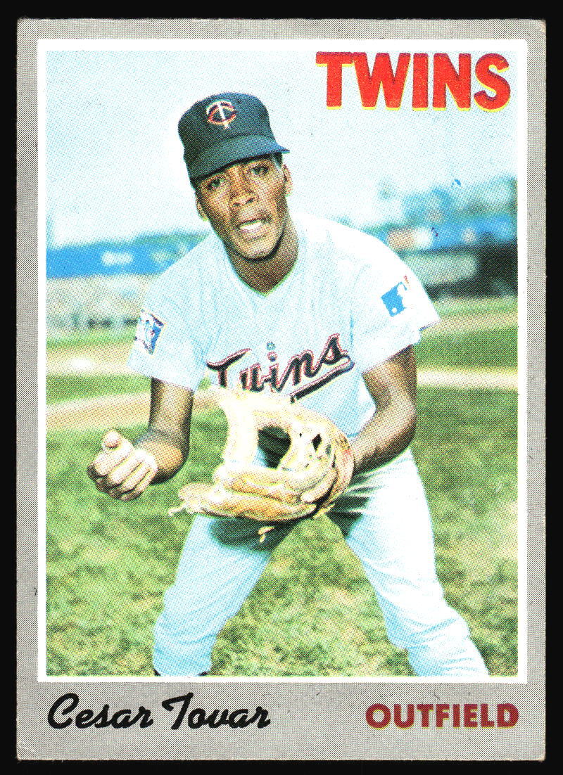 1970 Topps Cesar Tovar    #25 Minnesota Twins