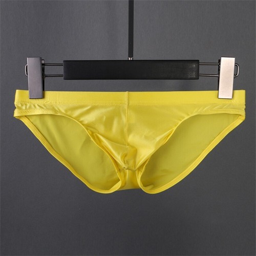 Ice Silk Underwear Ultra Thin Mens Briefs Low Rise Panties Breathable U Pouch - Picture 15 of 17