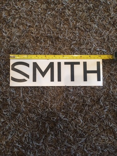Smith Optics Black Sticker Decal Approx 10