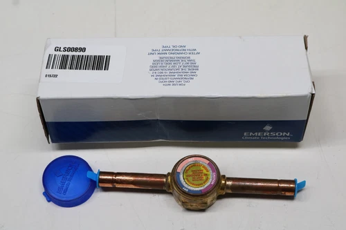 Trane GLS00890 HMI Hermetic Glass Sight Moisture Indicator 3/8" ODF Sweat R410A