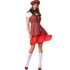 Kostüm Damen Schottin Schotte Kilt Rock Tracht sexy Fasching Karneval Halloween