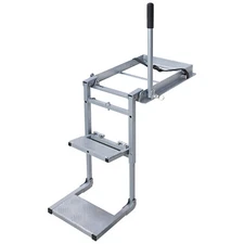 Aluminum Foldable Tailgate Ladder Rack with Two Step Pad Capacity 300 lb