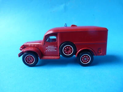SOLIDO 1/43 pompiers - DODGE WC-54 - 1983 - Made in France - Photo 1/4