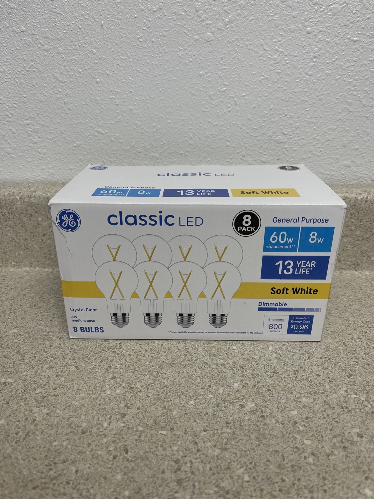 2700k Dimmable 800 Lumens 8 Pack