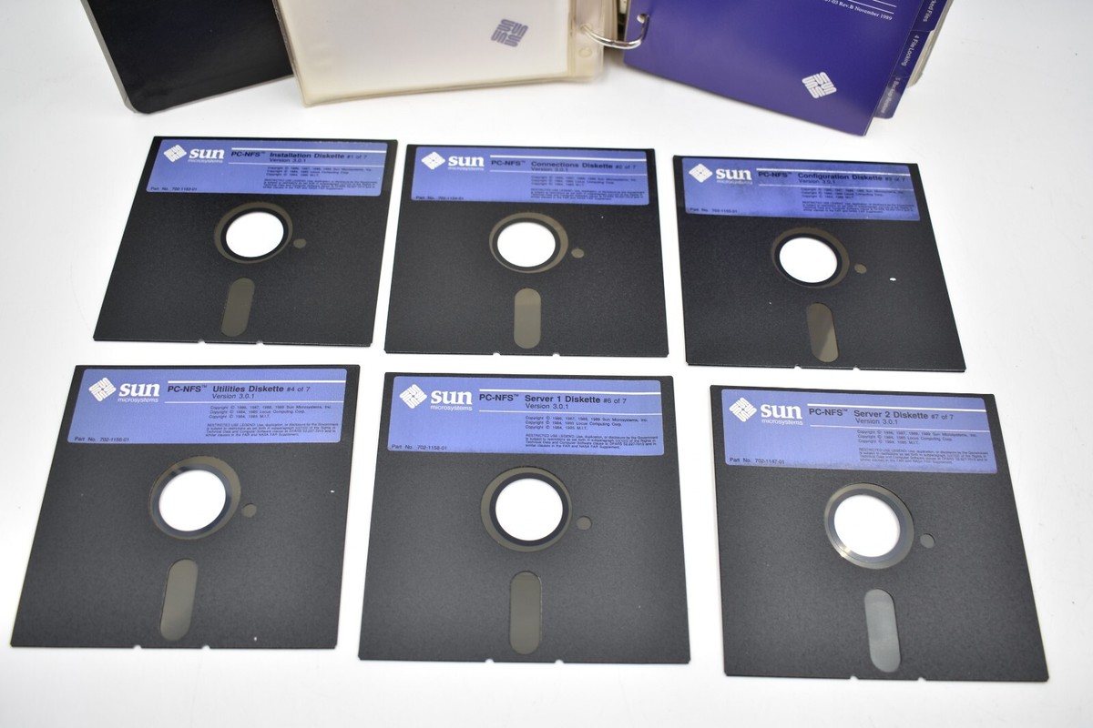 Sun Mircosystems PC NFS 51 Version 3.0.1 User Manual Diskette