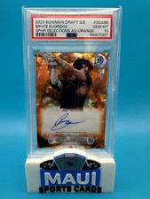 2023 Bowman Draft Sapphire Orange 5/25 Bryce Eldridge #SSA-BE Auto PSA 10