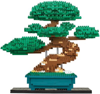 Nano-block Bonsai Matsu Deluxe Edition NB-039 from Japan new free shipping