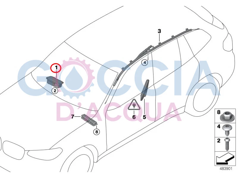 Genuine BMW X3 X4 Series G01 G02 Airbag For Front Passenger 