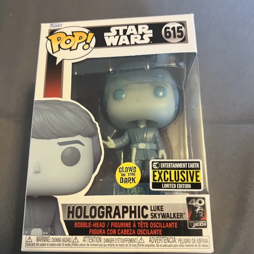 Funko Pop! Vinyl: Holographic Luke Skywalker (Glows In The Dark) - 615