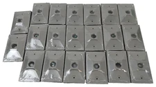 20pcs Hubbell Bell 5186-0 Outdoor Cluster Cover 1-Gang for Weatherproof Box Gray