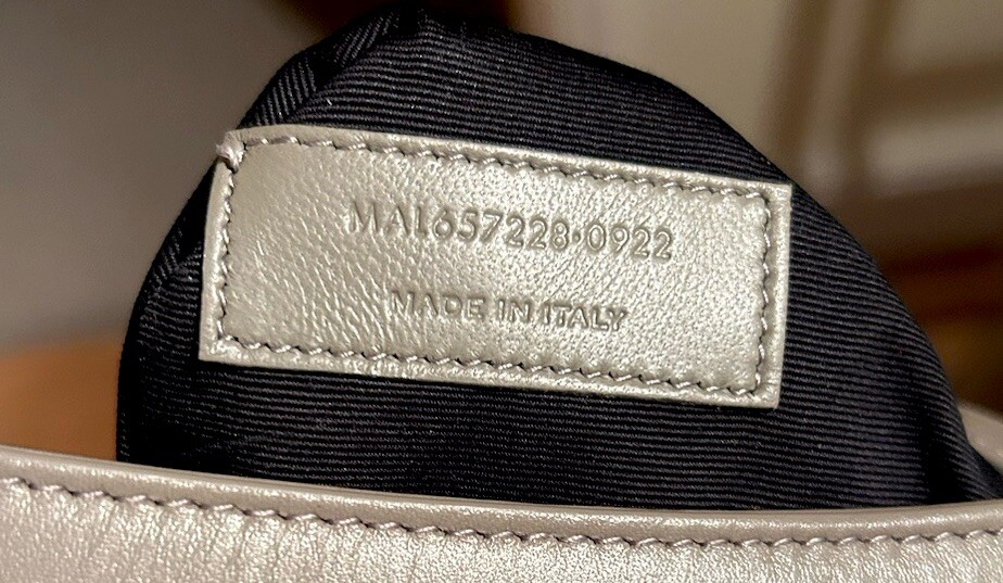 Borsa Saint Laurent Le 5 A 7 Hobo Bag borsa grigio marrone YSL PREZZO AL PUBBLICO £ 1755