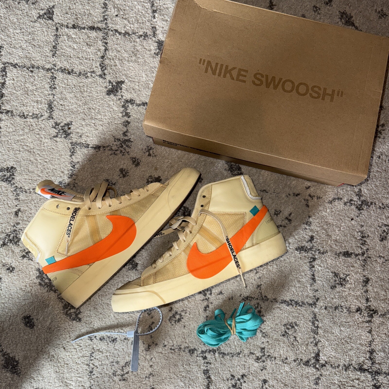 OFF WHITE X NIKE Taglia 9 5 Nike Off White x Blazer Mid All Hallows Eve