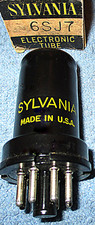 1 NOS Sylvania 6SJ7 Vacuum Tube - Vintage Pentode for Radios & Audio Amplifiers