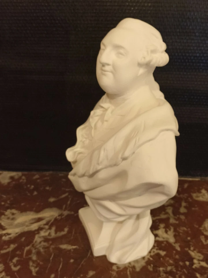 Buste Louis XVI (Boizot) - 36cm. Réplique neuve. Histoire XVIIIe  Versailles Art - Photo 3/4