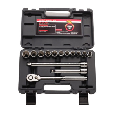 Cougar Pro Steckschlüsselbox Set 14 Teile 1/2'' Antrieb Metrisch A46