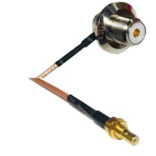 RG316 UHF Female Angle Bulkhead to SMB MALE BULKHEAD RF Cable Rapid-SHIP LOT