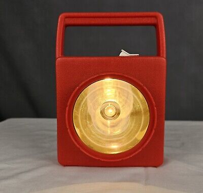 Vintage Retro 70's Red Plastic Radio Shack Square Flashlight Vintage Retro 70's Red Plastic Radio Shack Square Flashlight