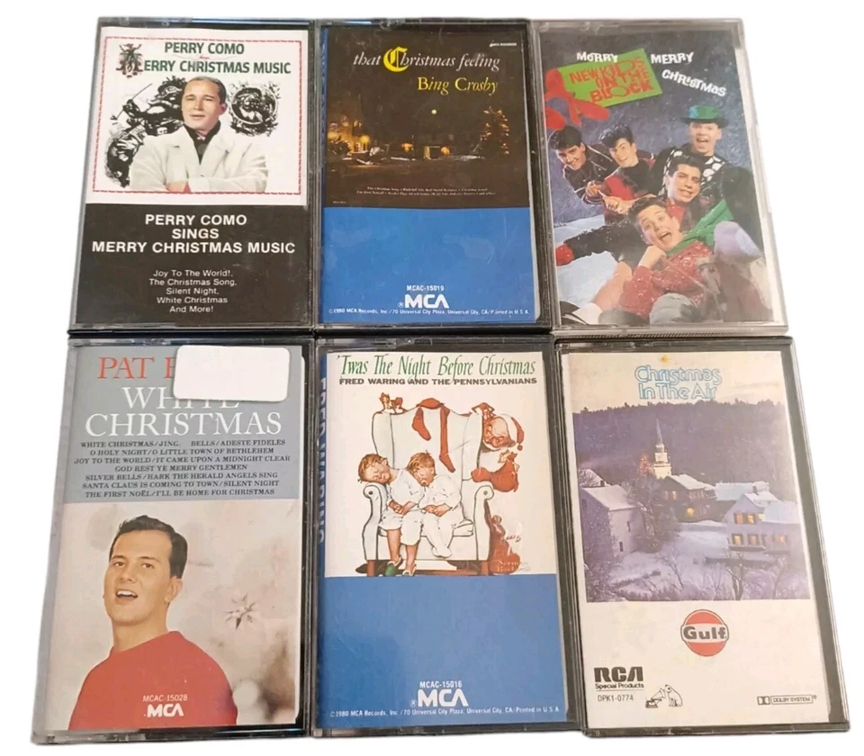 Instant Christmas Party Cassette Lot of 36 Oak Ridge Boys Bing Crosby NKOTB Foto 4 de 4
