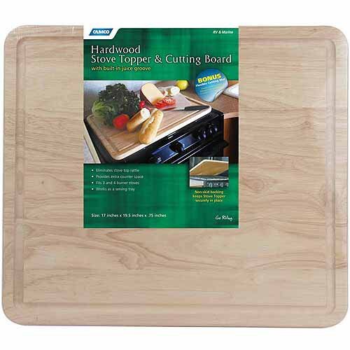 Camco 43753 RV Marine Oak Hardwood Stove Topper And Cutting Board - Picture 1 of 1