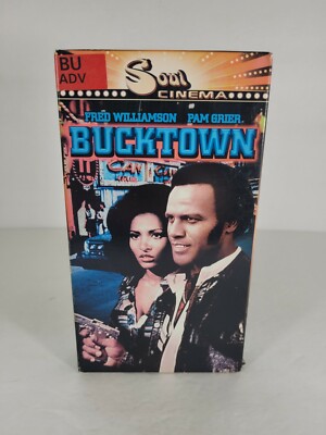Vintage Bucktown VHS 1999 (1975 digital transfer) Soul Cinema MGM EUC