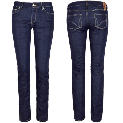Adidas Super Skinny Röhren Jeans Damen Mädchen Stretch Hose dunkel blau XS W26