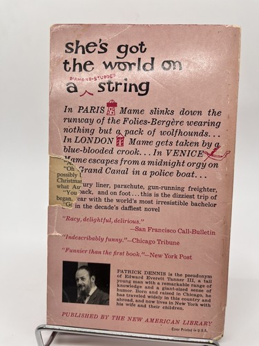 Around the World with Auntie Mame by Patrick Dennis (Signet #1709,1'st Sep.1959 - Picture 3 of 7