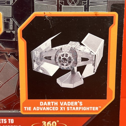 Fascinations Metal Earth 3D Model Kit Star Wars Darth Vader's Tie Fighter - Picture 2 of 3