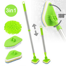 Bathroom Mop Bath Shower Tile Cleaning Kit Floor Brush Cleaner Telescopic Tool