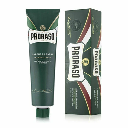 PRORASO 150ML SHAVING CREAM TUBE MENTHOL REFRESHING - New Super Formula