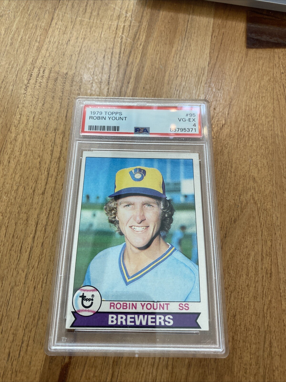 1979 Topps baseball Robin Yount 95 PSA 4