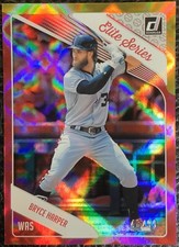2018 Donruss Elite Series Bryce Harper Crystal Gold Refractor #49/99