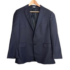 Ermenegildo Zegna Sport Coat Men US 40 Slim Fit Wool Silk Navy Stripe Blazer