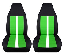 Fits Chevy S10 Bucket Front Car Seat Covers Black-lime Green Wxtreme4x4zr2ss