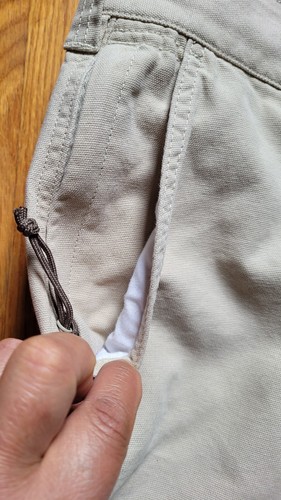 Columbia Men's Beige Khaki Cotton Canvas Carpenter Shorts Hiking Size 38x8 - Picture 6 of 19