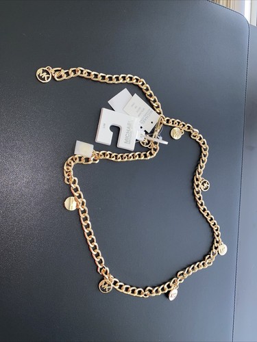 michael kors gold chain belt