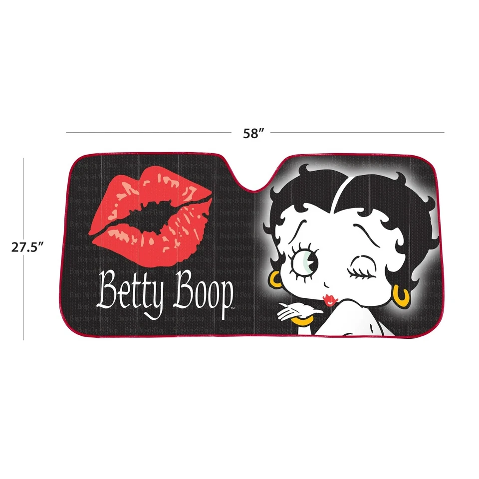 New Betty Boop Car Window Accessory Windshield Sun Shade Bundle For Infiniti   - Imagem 4 de 4